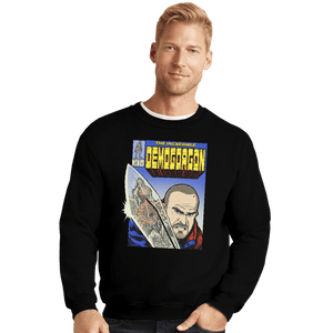 Daily_Deal_Shirts Crewneck Sweater, Unisex / Small / Black Hopper 340