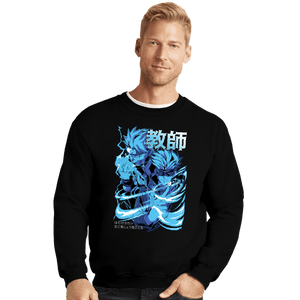 Daily_Deal_Shirts Crewneck Sweater, Unisex / Small / Black Kakashi and Gojo