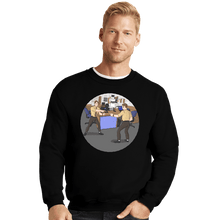 Load image into Gallery viewer, Shirts Crewneck Sweater, Unisex / Small / Black Bears Beets Battlestar Galactica
