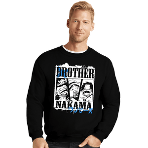 Shirts Crewneck Sweater, Unisex / Small / Black Brother Nakama