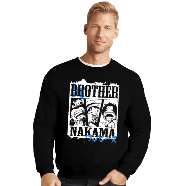 Shirts Crewneck Sweater, Unisex / Small / Black Brother Nakama