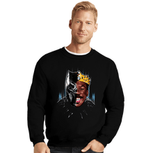 Load image into Gallery viewer, Shirts Crewneck Sweater, Unisex / Small / Black Black Panther Of Zamunda
