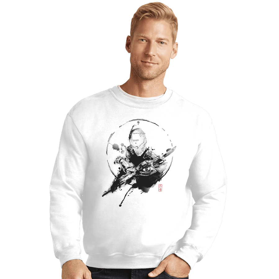 Shirts Crewneck Sweater, Unisex / Small / White The Perfect Soldier