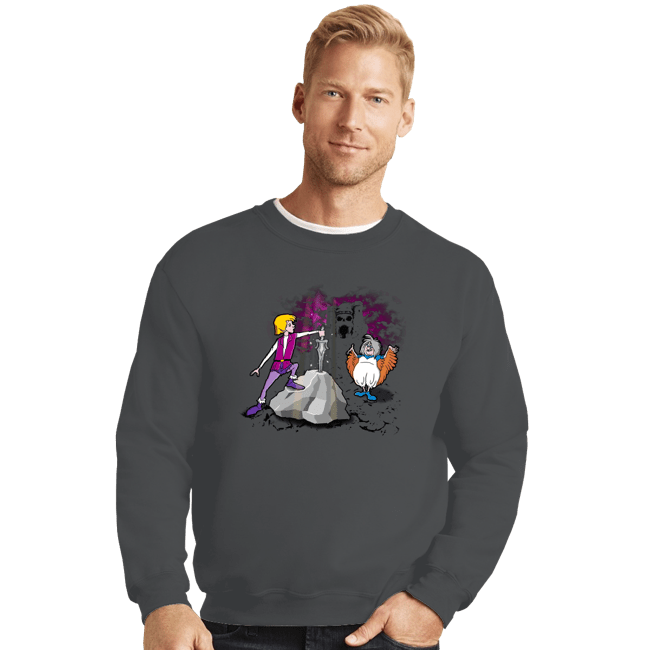 Secret_Shirts Crewneck Sweater, Unisex / Small / Charcoal Sword In The Grayskull