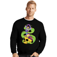 Load image into Gallery viewer, Daily_Deal_Shirts Crewneck Sweater, Unisex / Small / Black Sorceress Pinup

