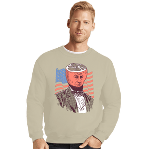 Shirts Crewneck Sweater, Unisex / Small / Sand AbraHAM Lincoln