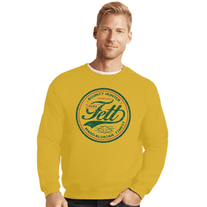 Shirts Crewneck Sweater, Unisex / Small / Gold Fett