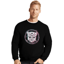 Load image into Gallery viewer, Shirts Crewneck Sweater, Unisex / Small / Black Autobots Glitch
