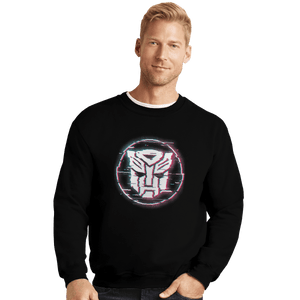 Shirts Crewneck Sweater, Unisex / Small / Black Autobots Glitch