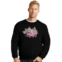 Load image into Gallery viewer, Daily_Deal_Shirts Crewneck Sweater, Unisex / Small / Black Mutant Animals
