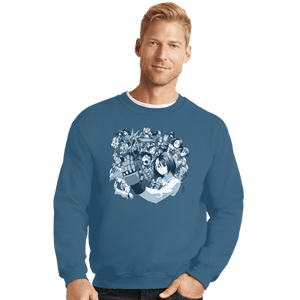 Shirts Crewneck Sweater, Unisex / Small / Indigo Blue Rival Schools