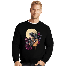 Load image into Gallery viewer, Daily_Deal_Shirts Crewneck Sweater, Unisex / Small / Black Moonlight Wall-E
