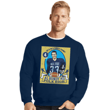 Load image into Gallery viewer, Shirts Crewneck Sweater, Unisex / Small / Navy Al Bundy Trading Card
