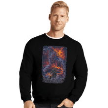 Load image into Gallery viewer, Shirts Crewneck Sweater, Unisex / Small / Black Undying Beast

