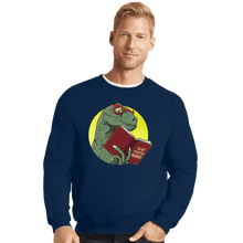 Load image into Gallery viewer, Shirts Crewneck Sweater, Unisex / Small / Navy Mmmm Clever Girl
