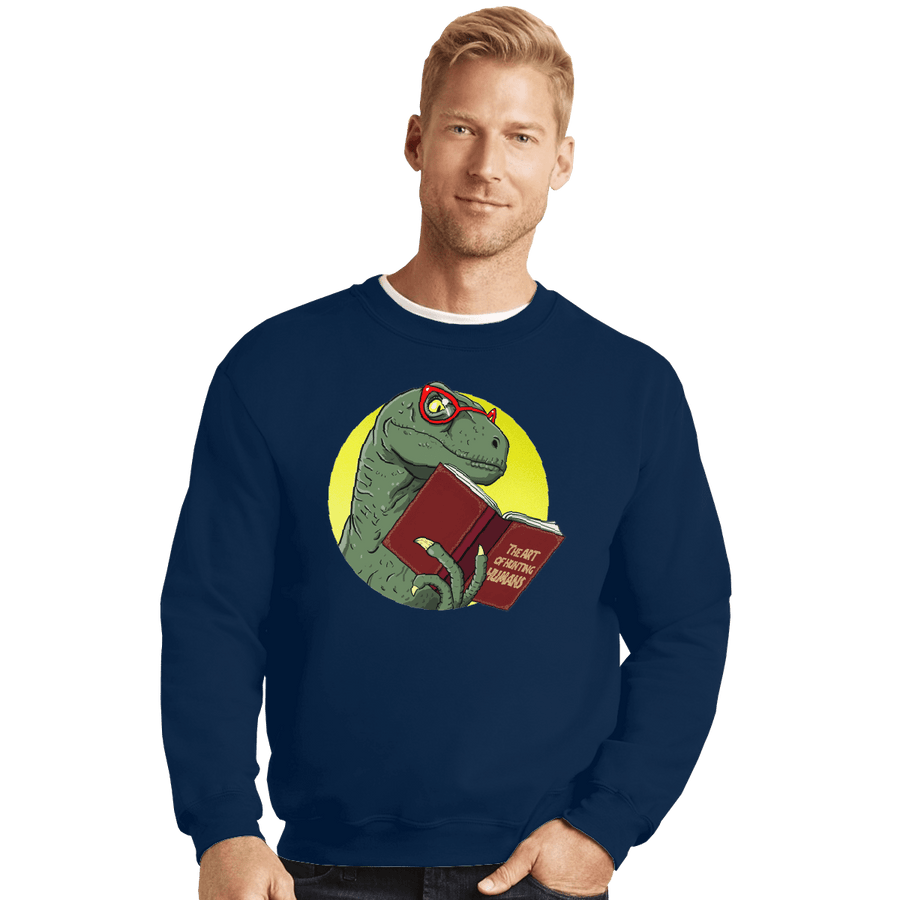 Shirts Crewneck Sweater, Unisex / Small / Navy Mmmm Clever Girl