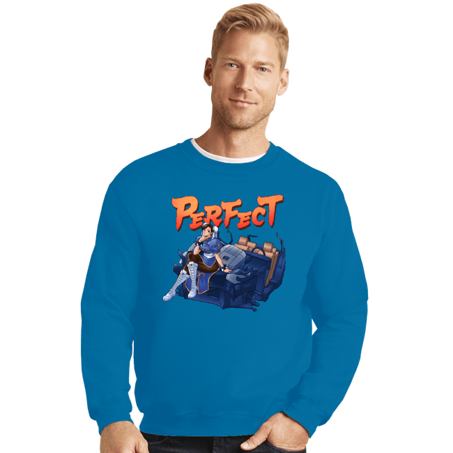 Secret_Shirts Crewneck Sweater, Unisex / Small / Sapphire Perfect