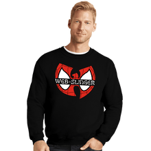 Load image into Gallery viewer, Daily_Deal_Shirts Crewneck Sweater, Unisex / Small / Black Web Slinger Clan
