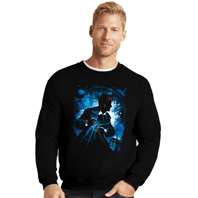 Daily_Deal_Shirts Crewneck Sweater, Unisex / Small / Black The 14th Doctor