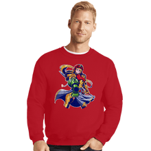 Load image into Gallery viewer, Last_Chance_Shirts Crewneck Sweater, Unisex / Small / Red Full Armor Hunter
