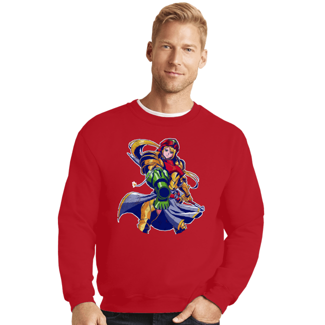 Last_Chance_Shirts Crewneck Sweater, Unisex / Small / Red Full Armor Hunter