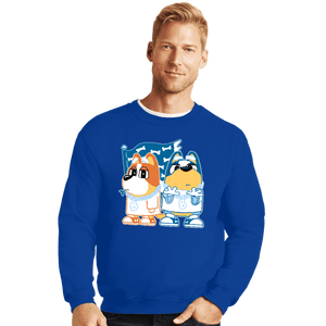 Daily_Deal_Shirts Crewneck Sweater, Unisex / Small / Royal Blue Blueynia