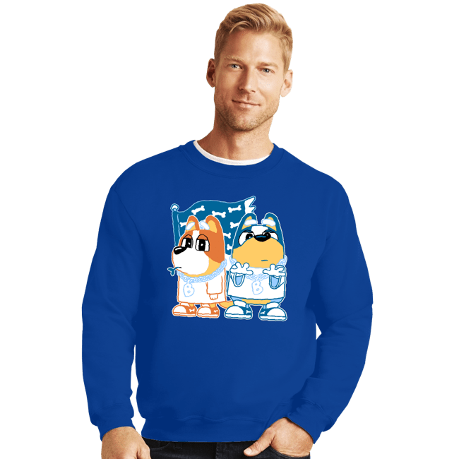 Daily_Deal_Shirts Crewneck Sweater, Unisex / Small / Royal Blue Blueynia