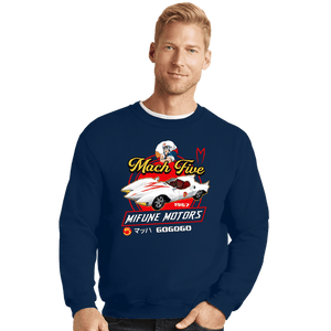 Secret_Shirts Crewneck Sweater, Unisex / Small / Navy Mifune Motors