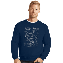 Load image into Gallery viewer, Daily_Deal_Shirts Crewneck Sweater, Unisex / Small / Navy LO-LA59 Schematics
