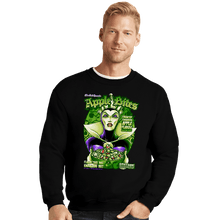 Load image into Gallery viewer, Shirts Crewneck Sweater, Unisex / Small / Black Queen Grimhilde Cereal
