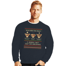 Load image into Gallery viewer, Daily_Deal_Shirts Crewneck Sweater, Unisex / Small / Dark Heather A Mogwai Isn&#39;t Just For Christmas
