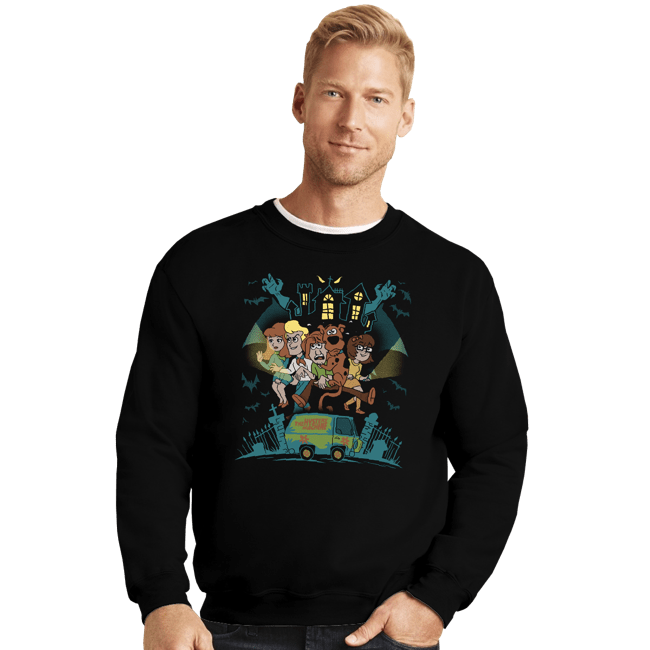 Daily_Deal_Shirts Crewneck Sweater, Unisex / Small / Black Mystery Squad