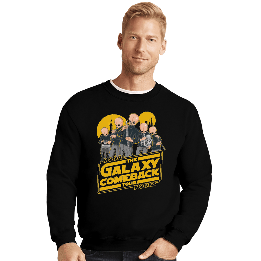 Shirts Crewneck Sweater, Unisex / Small / Black Galaxy Comeback