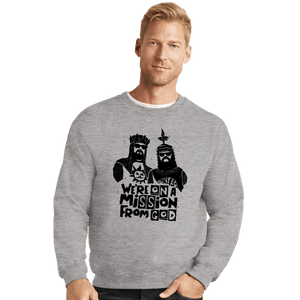Daily_Deal_Shirts Crewneck Sweater, Unisex / Small / Sports Grey Blues Brethren