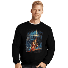 Load image into Gallery viewer, Secret_Shirts Crewneck Sweater, Unisex / Small / Black Zelda Wars
