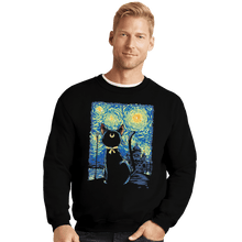 Load image into Gallery viewer, Shirts Crewneck Sweater, Unisex / Small / Black Claire De Lune
