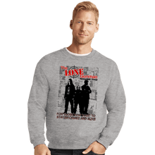 Load image into Gallery viewer, Daily_Deal_Shirts Crewneck Sweater, Unisex / Small / Sports Grey The Lone Gunman Newspaper Group
