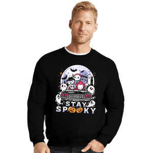 Daily_Deal_Shirts Crewneck Sweater, Unisex / Small / Black Stay Spooky