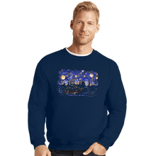 Load image into Gallery viewer, Daily_Deal_Shirts Crewneck Sweater, Unisex / Small / Navy Starry Canyon
