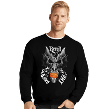 Load image into Gallery viewer, Daily_Deal_Shirts Crewneck Sweater, Unisex / Small / Black Dragon Skull Dice
