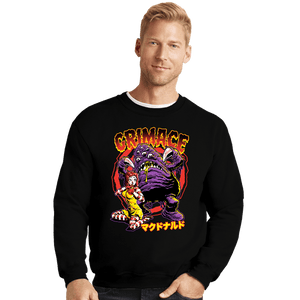 Secret_Shirts Crewneck Sweater, Unisex / Small / Black Grimace!!