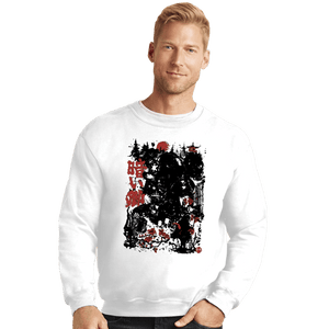 Daily_Deal_Shirts Crewneck Sweater, Unisex / Small / White Vader Shogun