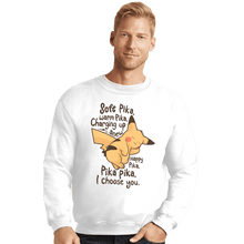 Load image into Gallery viewer, Shirts Crewneck Sweater, Unisex / Small / White Soft Pika
