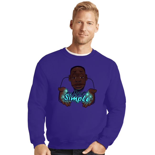 Shirts Crewneck Sweater, Unisex / Small / Violet Keep It Simple