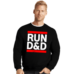 Shirts Crewneck Sweater, Unisex / Small / Black Run D&D