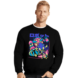 Daily_Deal_Shirts Crewneck Sweater, Unisex / Small / Black Defeat The Final Boss