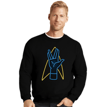 Load image into Gallery viewer, Daily_Deal_Shirts Crewneck Sweater, Unisex / Small / Black Cool Salute
