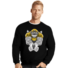 Load image into Gallery viewer, Daily_Deal_Shirts Crewneck Sweater, Unisex / Small / Black Wario Time
