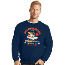 Load image into Gallery viewer, Daily_Deal_Shirts Crewneck Sweater, Unisex / Small / Navy Dale&#39;s Dead Bug Service
