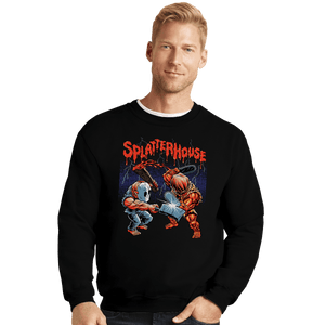 Shirts Crewneck Sweater, Unisex / Small / Black Bloody Duel